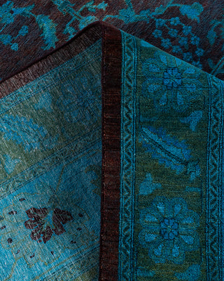 Fine Vibrance, One-of-a-Kind Hand-Knotted Area Rug  - Blue, 9' 0" x 11' 10"