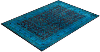 Fine Vibrance, One-of-a-Kind Hand-Knotted Area Rug  - Blue, 9' 0" x 11' 10"