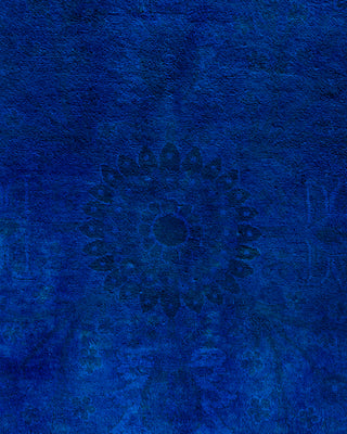 Fine Vibrance, One-of-a-Kind Hand-Knotted Area Rug  - Blue, 9' 1" x 12' 6"