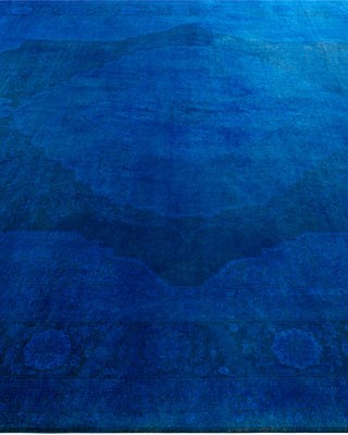 Fine Vibrance, One-of-a-Kind Hand-Knotted Area Rug  - Blue, 9' 1" x 12' 6"