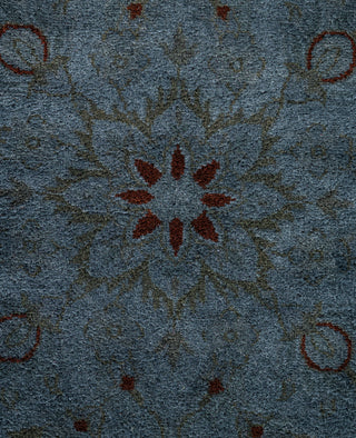 Contemporary Overdyed Wool Hand Knotted Gray Area Rug 3' 2" x 5' 3"