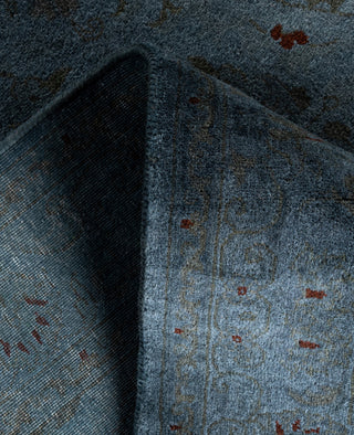 Contemporary Overdyed Wool Hand Knotted Gray Area Rug 3' 2" x 5' 3"