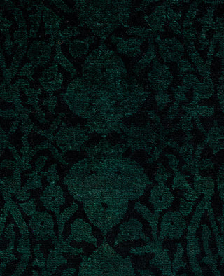 Contemporary Overdyed Wool Hand Knotted Black Area Rug 3' 1" x 5' 3"