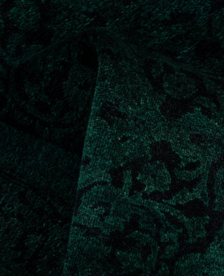 Contemporary Overdyed Wool Hand Knotted Black Area Rug 3' 1" x 5' 3"