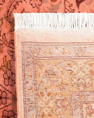 Contemporary Hand-Knotted Overdyed Pink Area Rug 3' 2" x 5' 3"