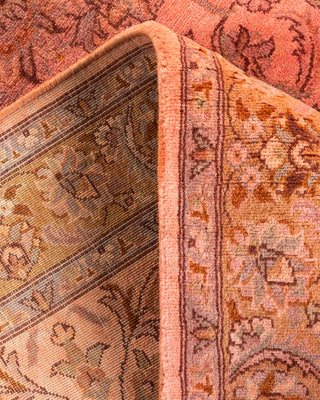 Contemporary Hand-Knotted Overdyed Pink Area Rug 3' 2" x 5' 3"
