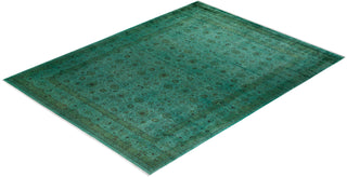 Fine Vibrance, One-of-a-Kind Hand-Knotted Area Rug - Green, 9' 1" x 11' 10" - Solo Rugs