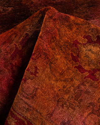 Contemporary Hand Knotted Overdyed Multi Area Rug 2' 9" x 4' 2"
