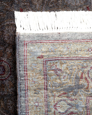 Contemporary Hand Knotted Overdyed Gray Area Rug 3' 4" x 5' 1"