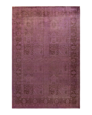 Modern Fine Vibrance Pink Area Rug 6' 3" x 9' 2"