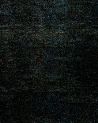 Contemporary Hand Knotted Overdyed Black Area Rug 3' 1" x 5' 3"