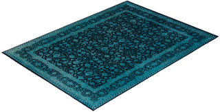 Fine Vibrance, One-of-a-Kind Hand-Knotted Area Rug  - Blue, 9' 1" x 12' 0"