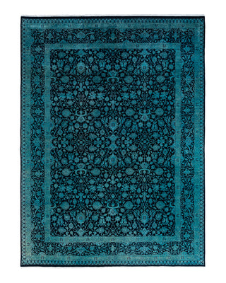 Fine Vibrance, One-of-a-Kind Hand-Knotted Area Rug  - Blue, 9' 1" x 12' 0"