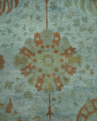 Contemporary Hand Knotted Overdyed Gray Area Rug 9' 4" x 12' 4"