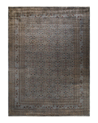 Modern Fine Vibrance Gray Area Rug 9' 1" x 12' 1"