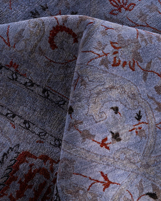 Fine Vibrance, One-of-a-Kind Hand-Knotted Area Rug  - Gray, 9' 1" x 12' 2"