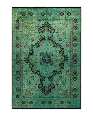 Modern Fine Vibrance Green Area Rug 6' 0" x 8' 9"