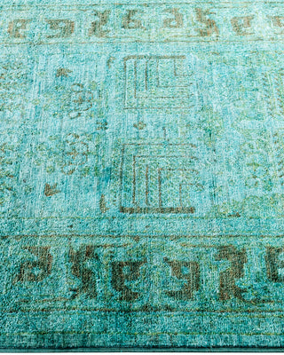 Contemporary Hand-Knotted Overdyed Blue Area Rug 3' 3" x 5' 0"