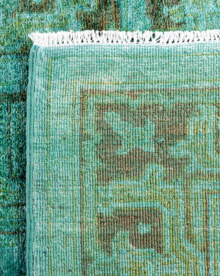 Contemporary Hand-Knotted Overdyed Blue Area Rug 3' 3" x 5' 0"