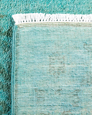 Contemporary Hand-Knotted Overdyed Blue Area Rug 3' 1" x 5' 1"