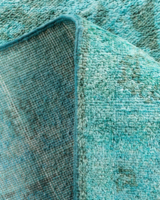 Contemporary Hand-Knotted Overdyed Blue Area Rug 3' 1" x 5' 1"
