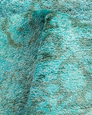 Contemporary Hand-Knotted Overdyed Blue Area Rug 3' 1" x 5' 1"