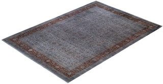 Modern Overdyed Hand Knotted Wool Gray Area Rug 10' 1" x 14' 5"