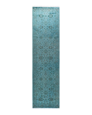 Contemporary Fine Vibrance Green Wool Area Rug 2' 8" x 10' 3"