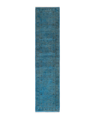 Modern Fine Vibrance Blue Runner 2' 7" x 11' 10"