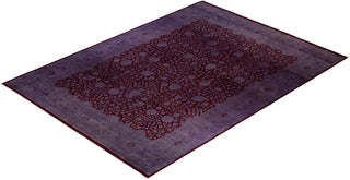 Contemporary Hand Knotted  Red Area Rug 9' 0" x 12' 3"
