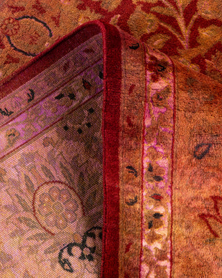 Contemporary Hand Knotted Overdyed Gold Area Rug 6' 3" x 12' 4"