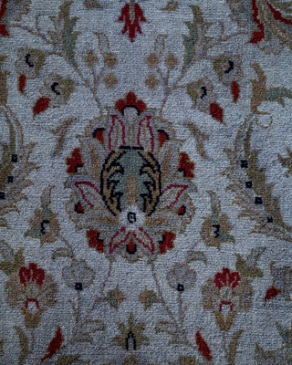 Contemporary Hand-Knotted Overdyed Gray Area Rug 3' 1" x 5' 5"