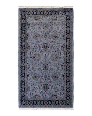 Modern Fine Vibrance Gray Area Rug 3' 1" x 5' 5"