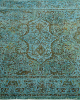 Contemporary Hand Knotted Overdyed Blue Area Rug 3' 1" x 5' 2"