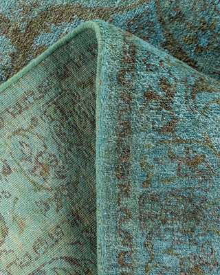 Contemporary Hand Knotted Overdyed Blue Area Rug 3' 1" x 5' 2"