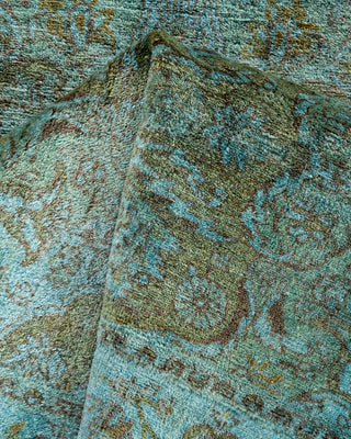 Contemporary Hand Knotted Overdyed Blue Area Rug 3' 1" x 5' 2"