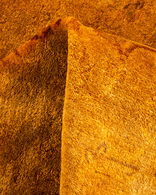 Contemporary Hand Knotted Overdyed Gold Area Rug 3' 1" x 5' 1"