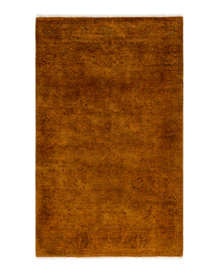 Contemporary Fine Vibrance Red Wool Area Rug 3' 1" x 5' 1"