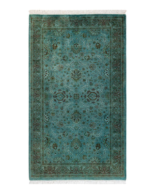 Modern Fine Vibrance Blue Area Rug 3' 2" x 5' 4"