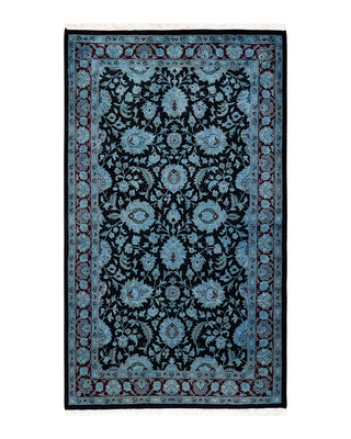 Modern Fine Vibrance Blue Area Rug 3' 1" x 5' 2"