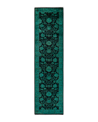 Contemporary Fine Vibrance Black Wool Area Rug 2' 7" x 10' 3"