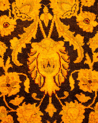 Contemporary Hand Knotted Overdyed Gold Area Rug 3' 1" x 5' 5"