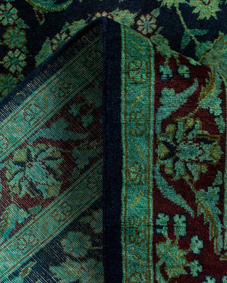 Contemporary Hand Knotted Overdyed Black Area Rug 3' 1" x 5' 5"