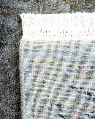 Contemporary Hand Knotted Overdyed Gray Area Rug 3' 1" x 5' 3"