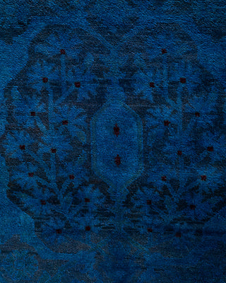 Vibrance, One-of-a-Kind Hand-Knotted Area Rug  - Blue, 9' 0" x 12' 1"