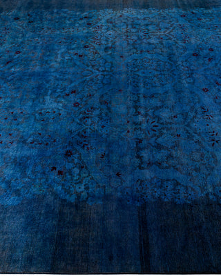 Vibrance, One-of-a-Kind Hand-Knotted Area Rug  - Blue, 9' 0" x 12' 1"