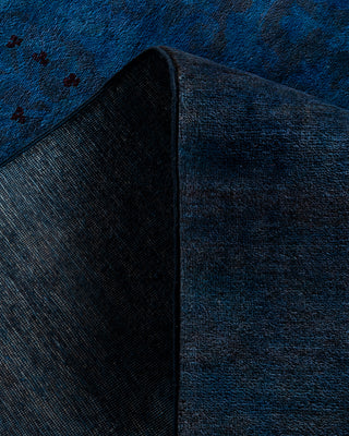Vibrance, One-of-a-Kind Hand-Knotted Area Rug  - Blue, 9' 0" x 12' 1"
