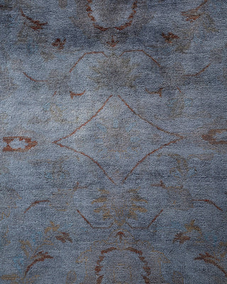 Contemporary Hand Knotted  Gray Area Rug 9' 1" x 12' 1"