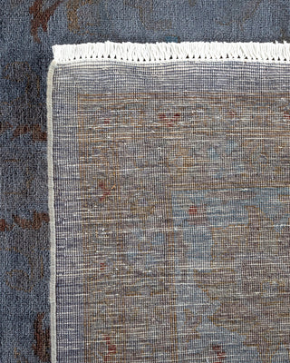 Contemporary Hand Knotted  Gray Area Rug 9' 1" x 12' 1"