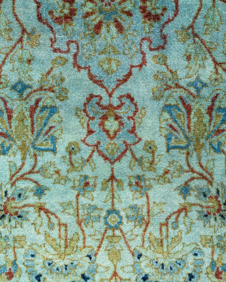 Contemporary Hand-Knotted Overdyed Blue Area Rug 3' 4" x 5' 6"